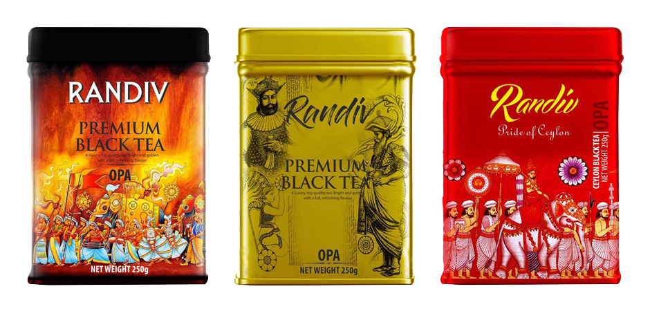 Randiv premium Ceylon black tea packed in with Ceylon heritage.
